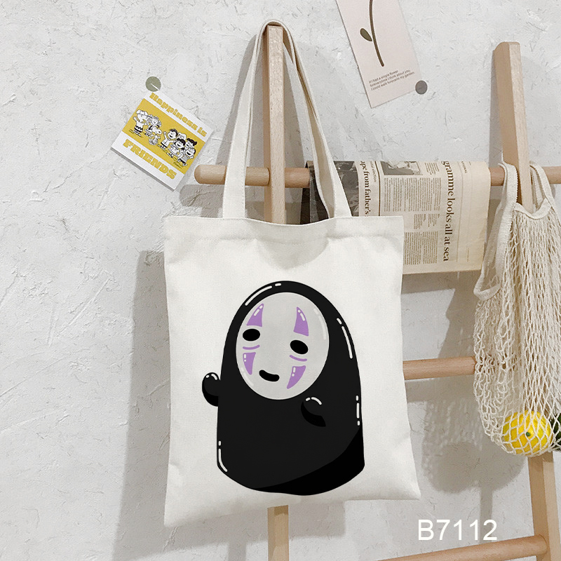 Túi tote in hình Vô Diện hoạt hình cho bạn gái mua sắm
