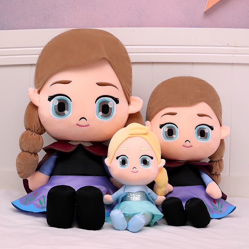 Búp Bê Công Chúa Elsa Và Anna Nhồi Bông Đáng Yêu