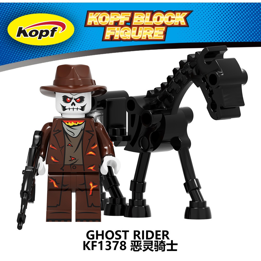 Minifigures Các Mẫu Nhân Vật Ma Tốc Độ Ghost Rider Đẹp Mắt Mẫu Mới Ra KF6120