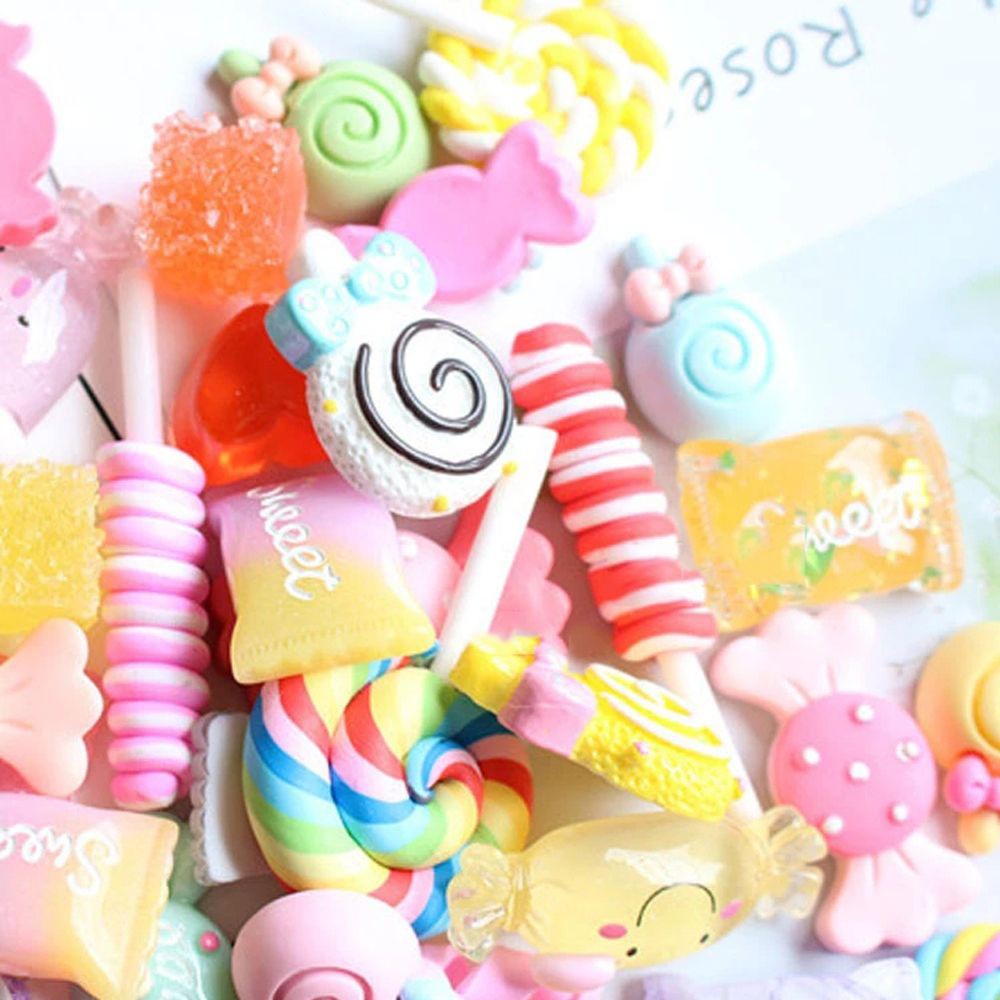 [Hàng mới về] 30 Phụ kiện trang trí móng tay 3d bằng nhựa acrylic độc đáo nhiều màu