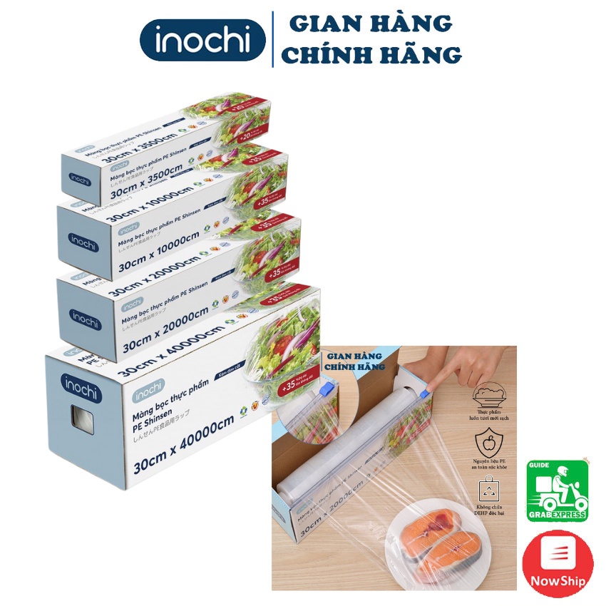 [3 Size] Màng Bọc Thực Phẩm PE Cao Cấp Giúp Bảo Quản Thực Phẩm An Toàn, Đảm Bảo