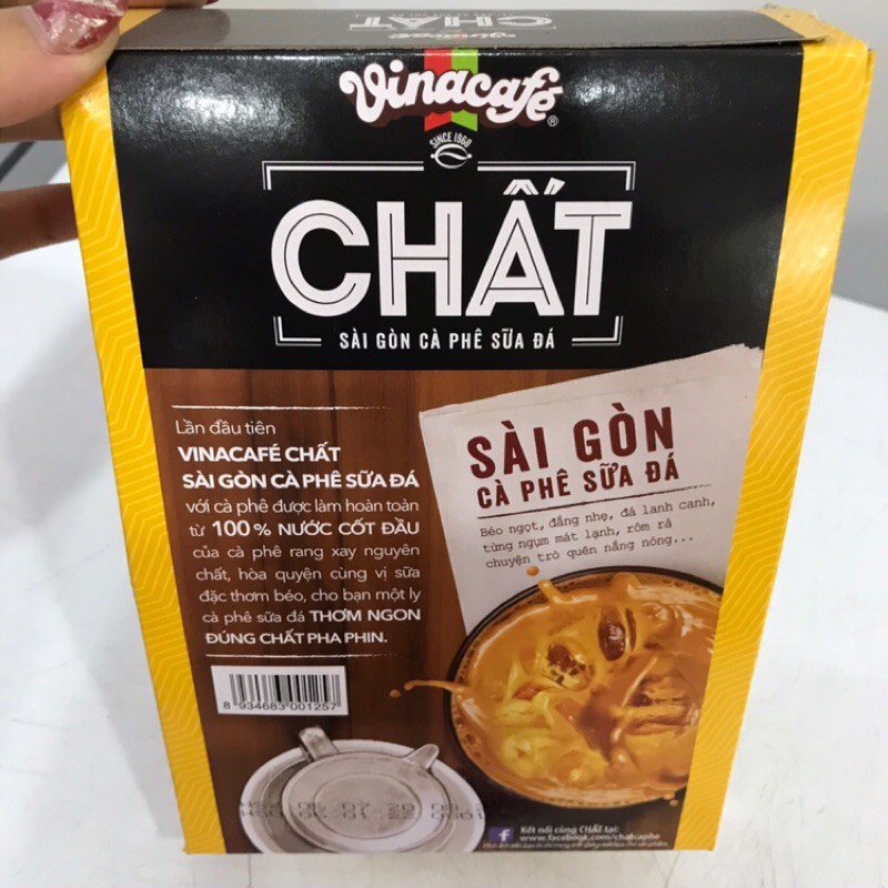 Hộp 10 gói cà phê sữa uống liền VINACAFE CHẤT 290gram | BigBuy360 - bigbuy360.vn