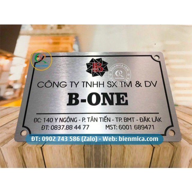 Biển Số Nhà MÀU Đồng - Bảng số nhà MÀU Đồng Inox - Biển công ty - Bảo hành 10 năm