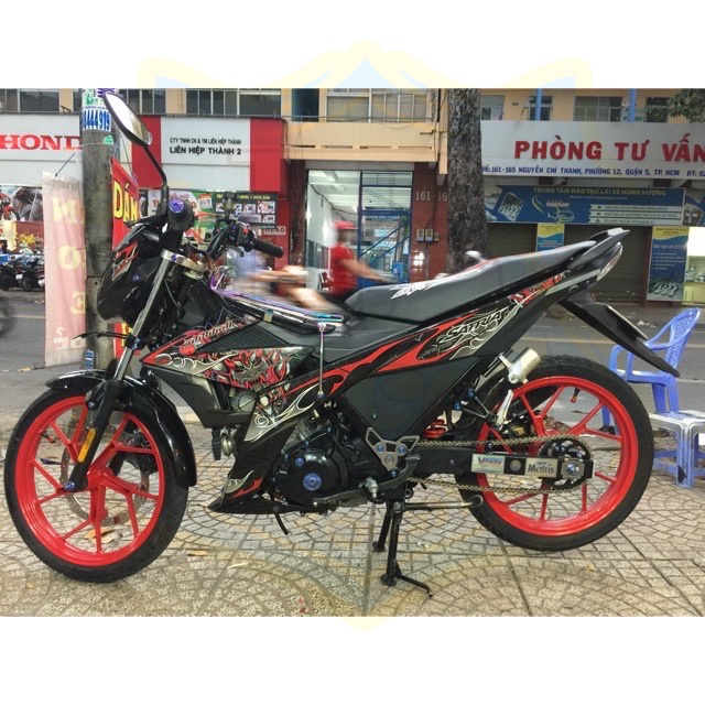 ( Quí khách vui lòng mang ra tiệm cho thợ dán ) Tem Satria fi samurai