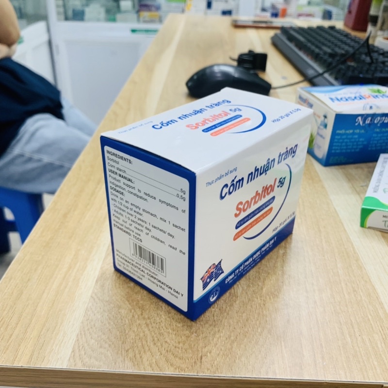 Cốm Nhuận Tràng Sorbitol 5g Đại Uy - Giảm Táo Bón Đầy Hơi