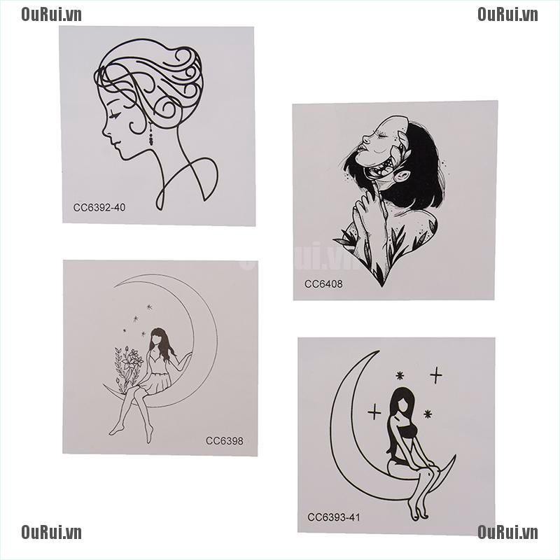 Set 5 Hình Xăm Dán Tạm Thời Nhiều Kiểu Độc Đáo