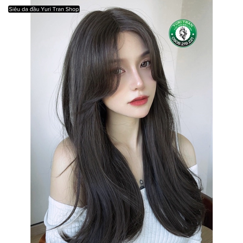 Sẵn ❌ SIÊU DA ĐẦU MÁI BAY XOĂN LƠI TỰ NHIÊN, MÀU ĐEN KHÔNG NHUỘM, TẶNG LƯỚI XỊN