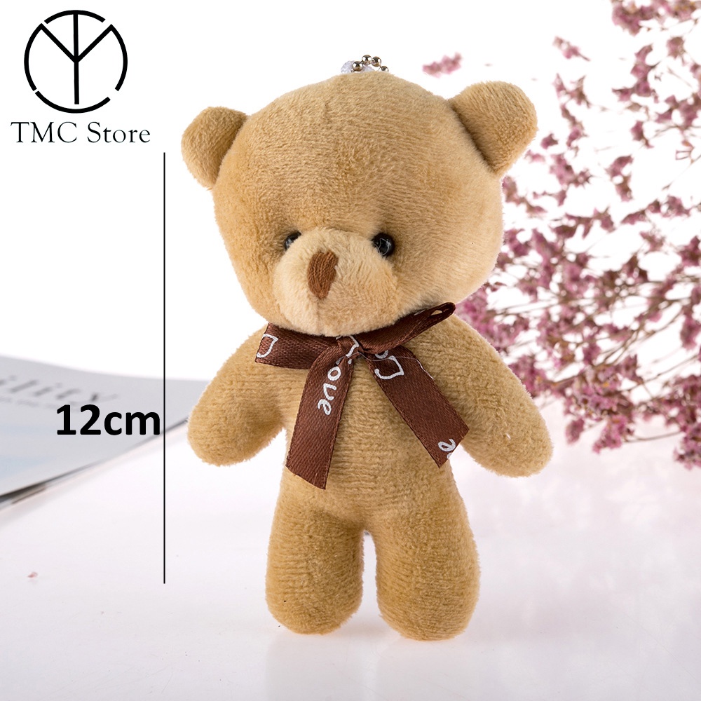 Gấu teddy dễ thương, quà tặng bạn bè học sinh ý nghĩa T03 - TMC Anime - Trang trí balo, túi sách