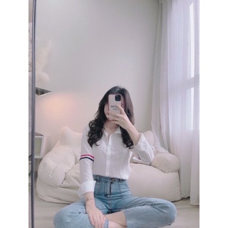 ÁO SƠ MI SỌC KẺ ĐỎ CHO NỮ
