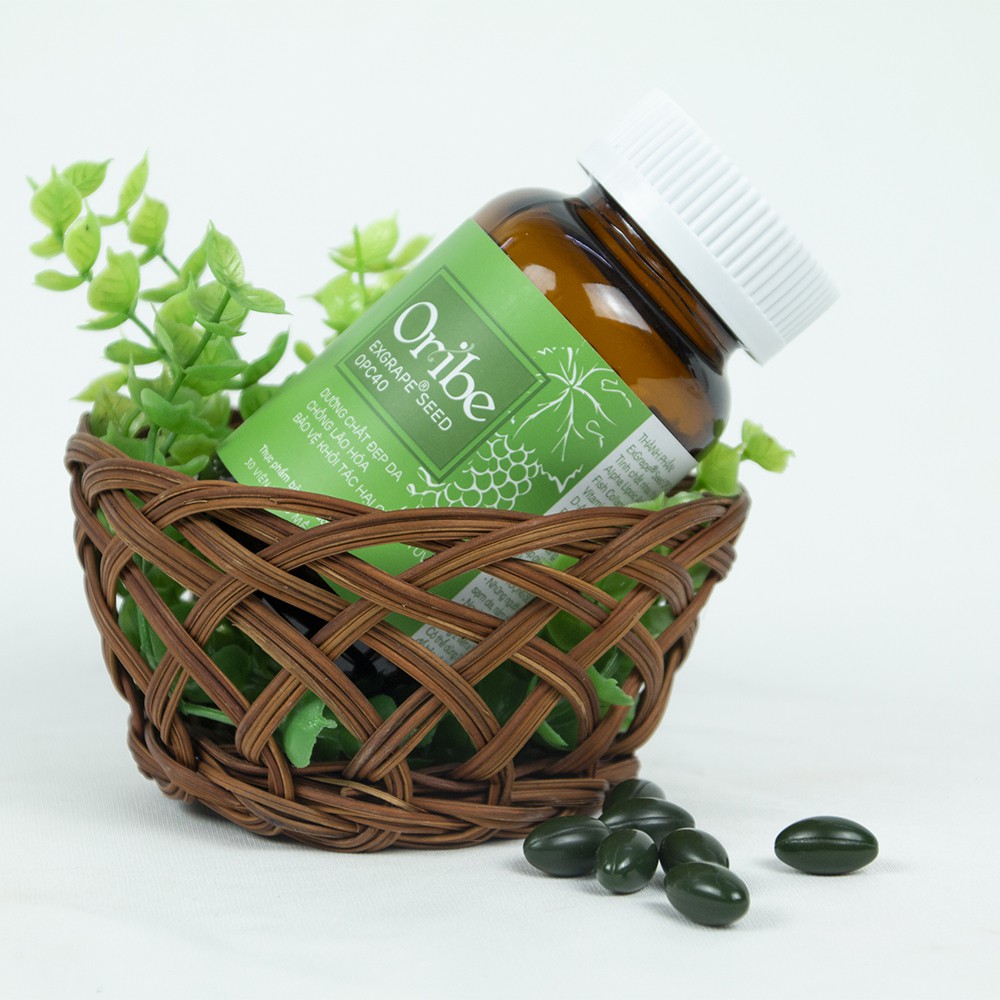 Viên uống Đẹp Da, Mờ Nám, Chống Lão Hóa Oribe - Chiết xuất Hạt Nho Pháp, Collagen nhập khẩu Italia (hộp 30 viên) | BigBuy360 - bigbuy360.vn