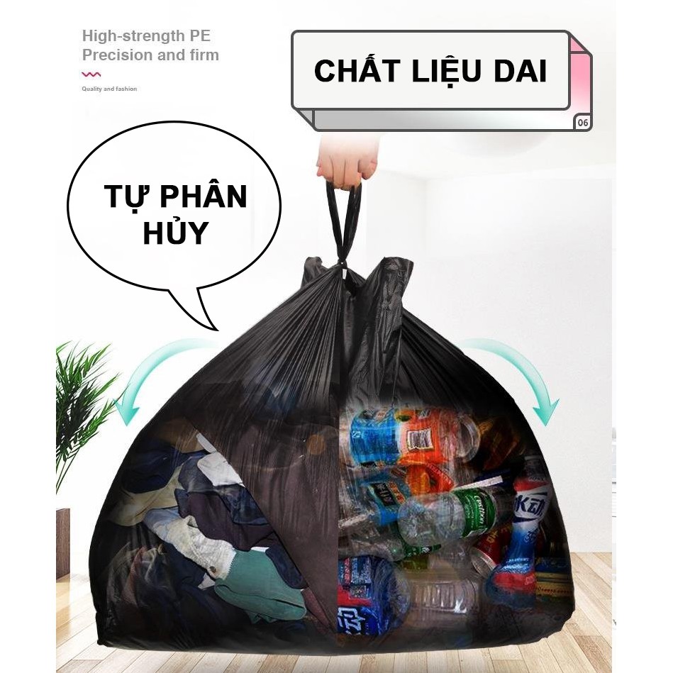Túi gói hàng-Túi bóng đen, túi đựng rác tiện lợi tự phân hủy bảo vệ môi trường an toàn GH02