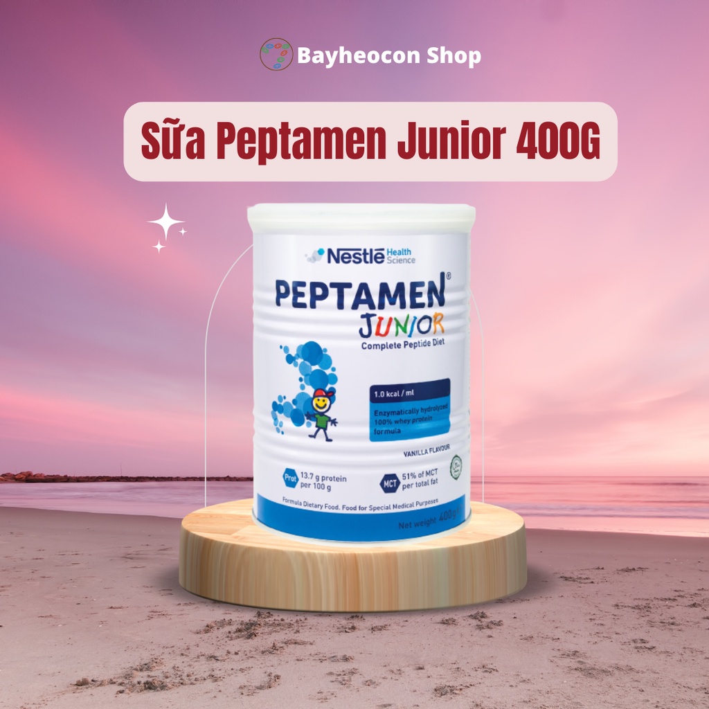 [Mã SR0107 giảm 50% tối đa 20K đơn 0Đ] [Date 2024] Sữa Nestlé Peptamen Junior 400g