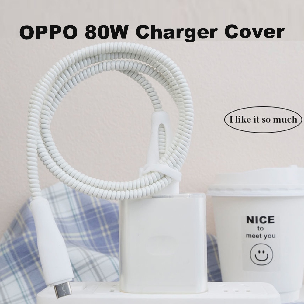 Vỏ Bảo Vệ Hộp Sạc Điện Thoại oppo 80w VCB8JAUH FindX5 / FindX5Pro / 10pro + Dây Cáp Sạc type c