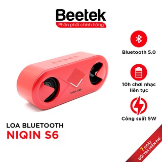 Loa bluetooth mini cầm tay s6 có đèn led, nghe nhạc hay, cắm thẻ nhớ, jack 3.5