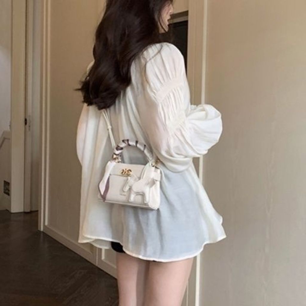 Nanfeng chio2nd Túi Đeo Chéo Kelly Kết Cấu Cao Cấp Thời Trang Mùa Hè Kiểu Mới Dành Cho Nữ