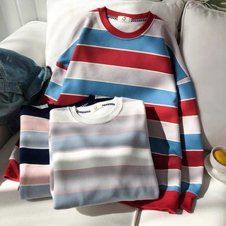 Áo sweater sọc mẫu mới cực xinh 💛❤️💙