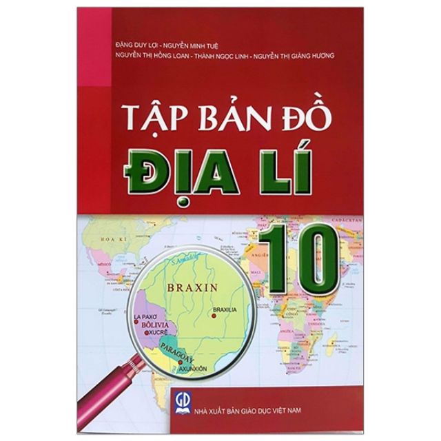 Sách - Tập Bản Đồ Địa Lí 10 - Màu