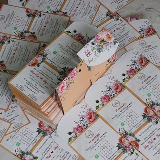 500 thiệp cưới + in 2 mặt ( sơ đồ )