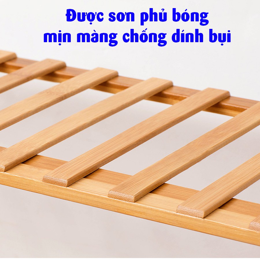 Kệ Để Giày VANGO V9 Cao Cấp, Thông Minh, Đa Năng - Chất Liệu Gỗ Tre Tự Nhiên Dẻo Dai, Sang Trọng, Có Thể Gấp Lại