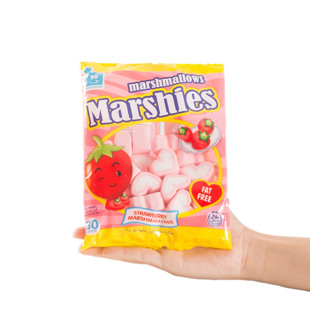 Kẹo Bông Gòn Marshmallow Marshies Hương Dâu (gói 40g) | BigBuy360 - bigbuy360.vn