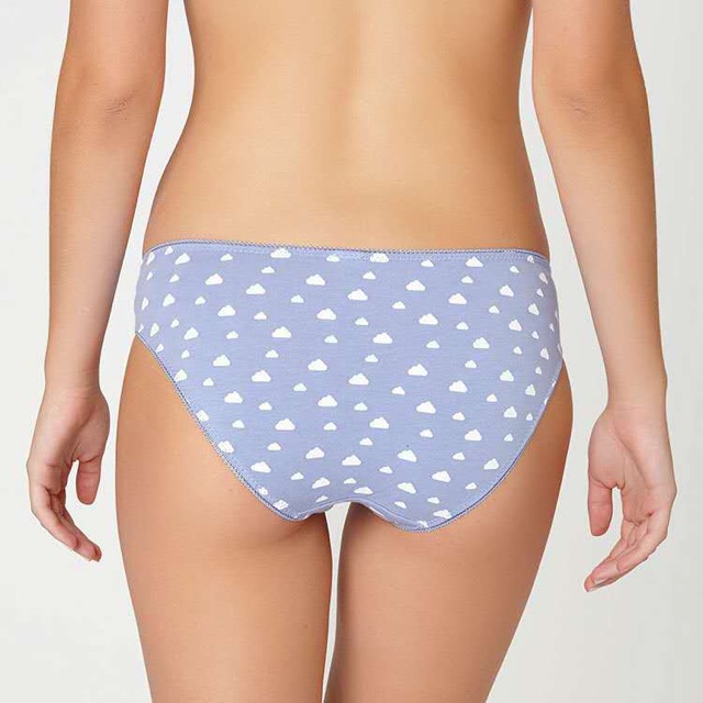 Set 3 quần lót Oysho mẫu mây xanh