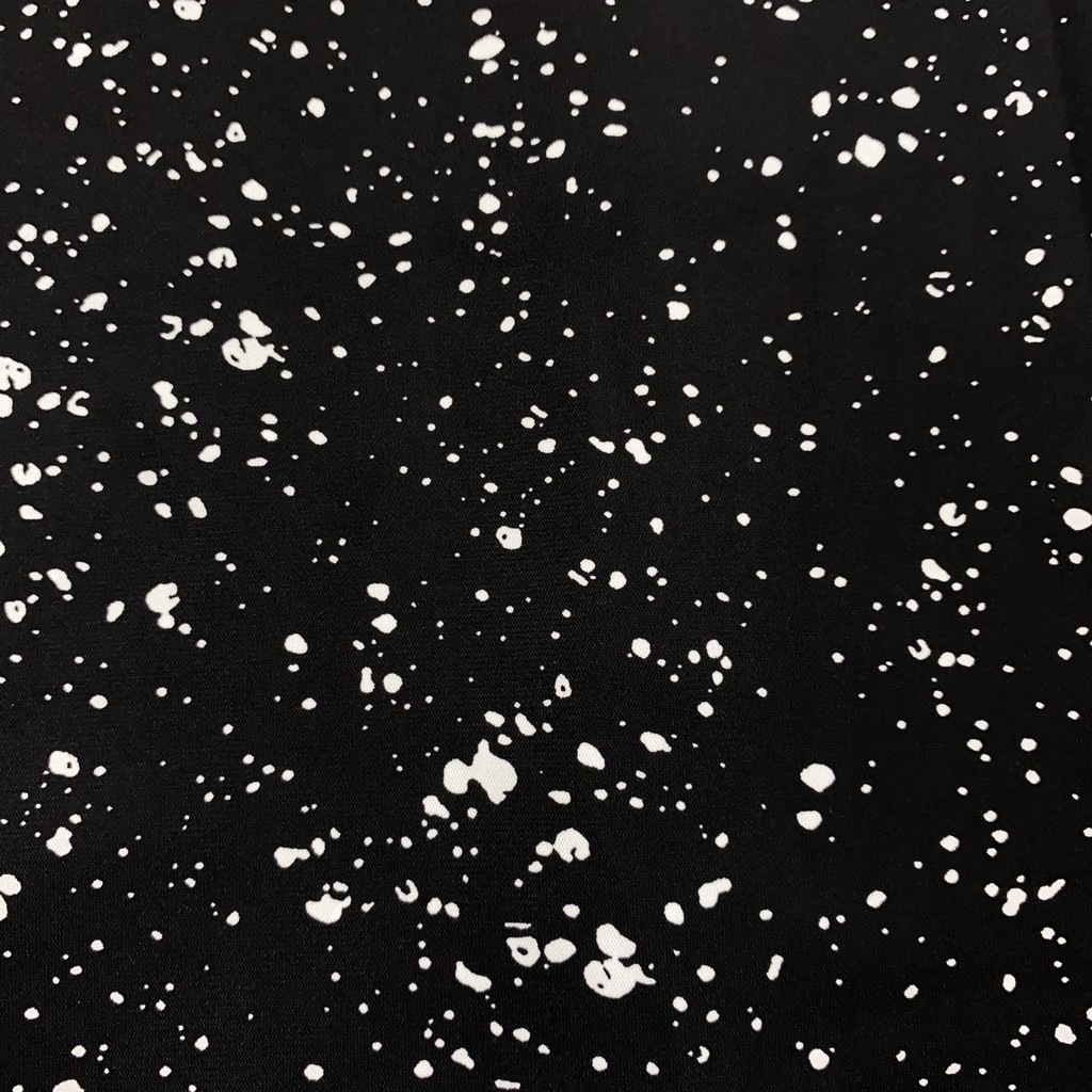 Áo sơ mi nam họa tiết chấm trắng vải lụa Hàn cao cấp mềm mịn thoáng mát co dãn nhẹ | BigBuy360 - bigbuy360.vn