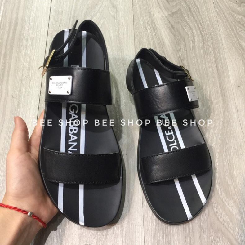 Dép quai hậu DG da bò đế cao su - Dép sandal DG nam - Dép xỏ ngón - Bee Shop -az1