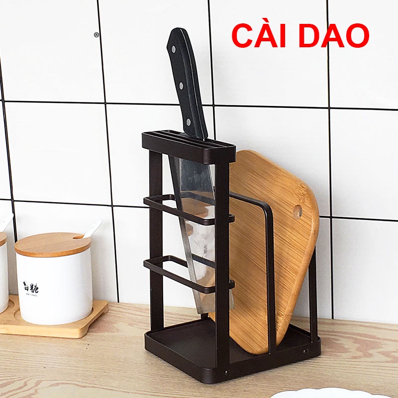 KỆ Để, Cài Dao Thớt Bằng Thép Nhỏ Gọn Sơn Tĩnh Điện Cao Cấp