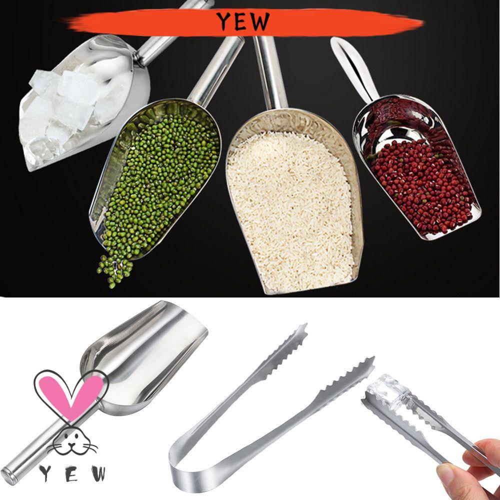 Xẻng xúc đá viên / bột làm bánh bằng inox đa năng tiện lợi cho nhà bếp