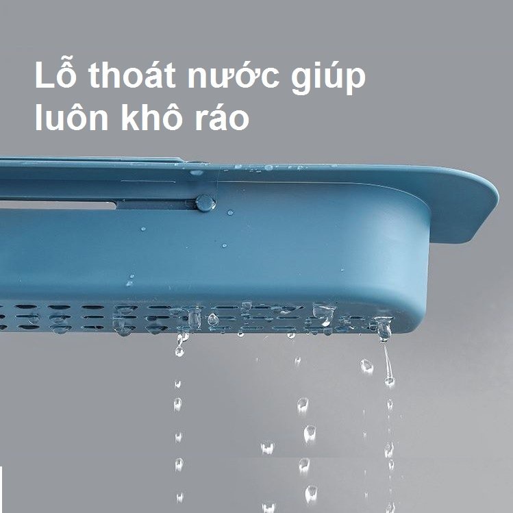 Hàng CTY Việt Nhật 5612 mới - Kệ bồn rửa chén thông minh co giãn rút gọn 35-50cm bằng nhựa cao cấp, kệ gác bồn rửa chén