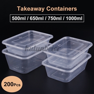 Hộp nhựa đựng thực phẩm 500,650,750,1000ml