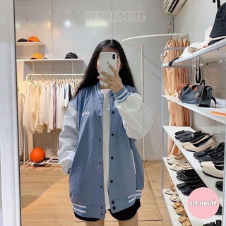 Áo Bomber badge, Áo khác gió siêu hot 2021 phong cách Hàn Quốc Lizhouse