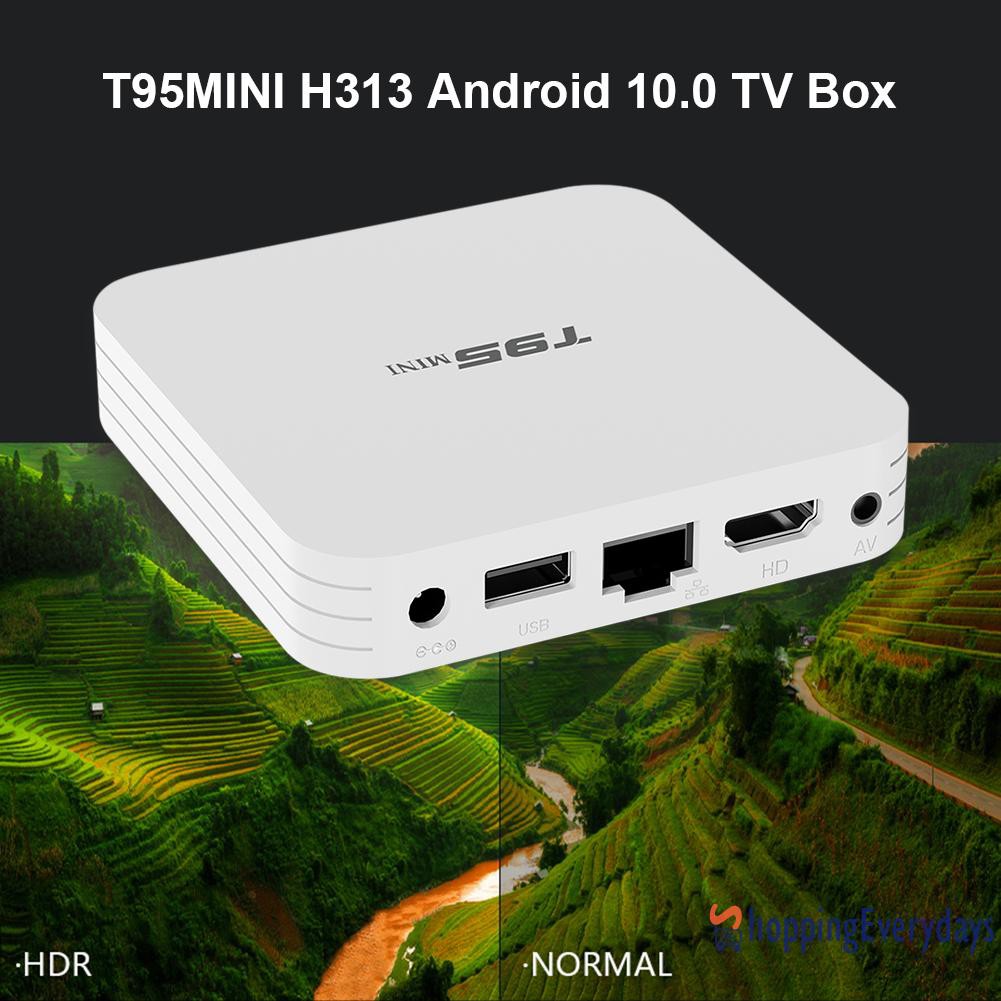 Tv Box T95 Mini H313 Android 10.0 2.4g Wifi 1gb 8gb Và Phụ Kiện