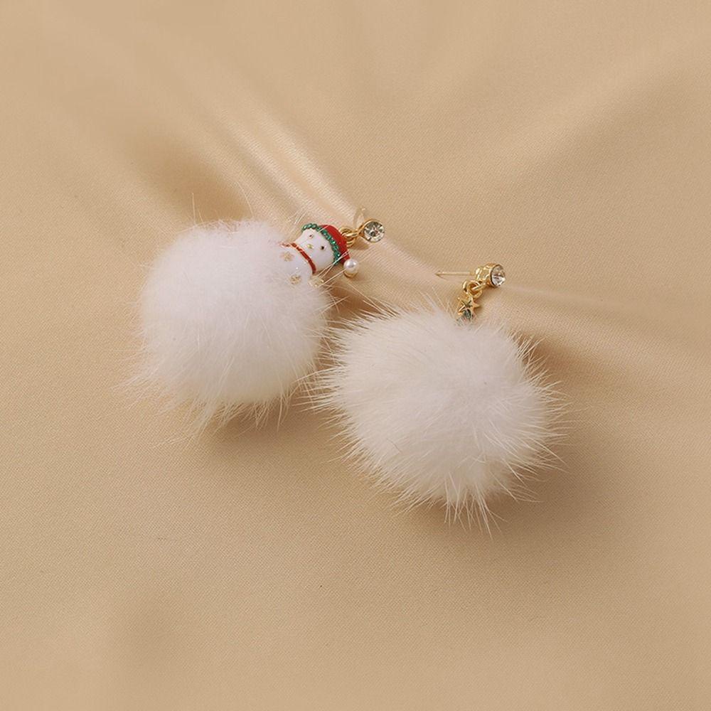 Khuyên Tai Hợp Kim Đơn Giản Hình Cây Thông Giáng Sinh Phong Cách Hàn Quốc