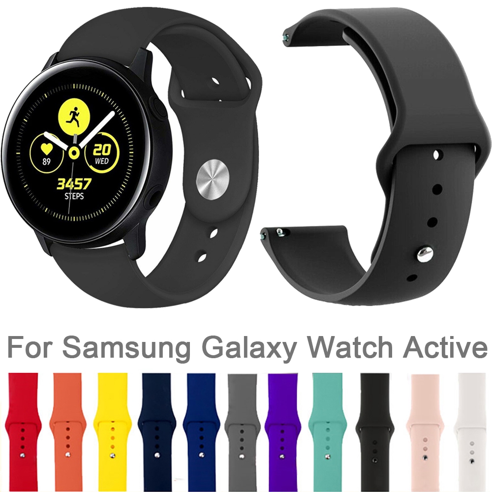 Dây đeo đồng hồ cao su mềm 42mm cho Samsung Galaxy Watch Active