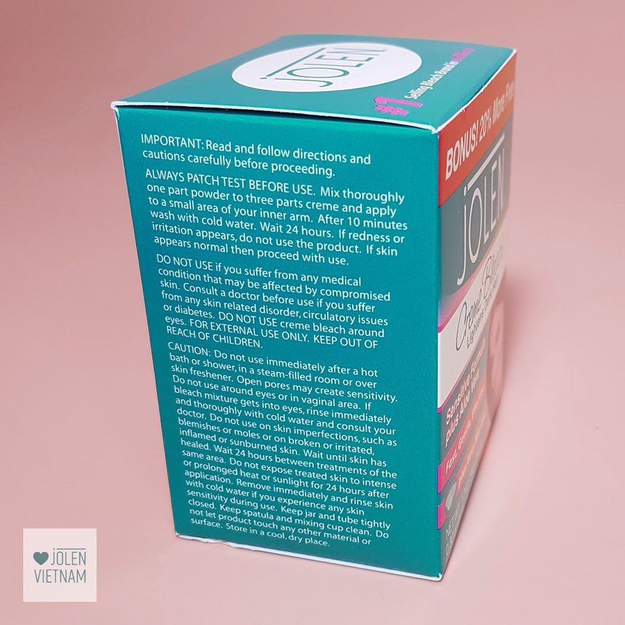 Kem Tẩy Màu Lông Jolen Aloe Vera 42gr - Nhập Mỹ (Kem Làm Nhạt Màu Lông) | BigBuy360 - bigbuy360.vn