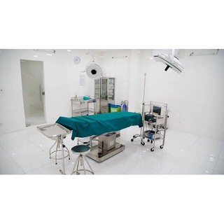 Combo khăn trải giường và Săng mổ Xanh Y Tế