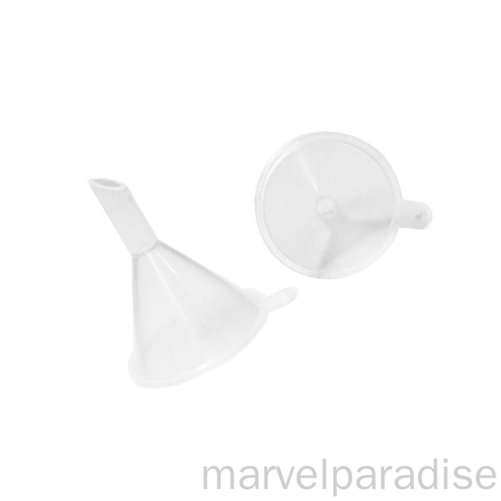 Set 3 phễu hình tam giác bằng nhựa mini có thể tái sử dụng dùng cho phòng thí nghiệm
