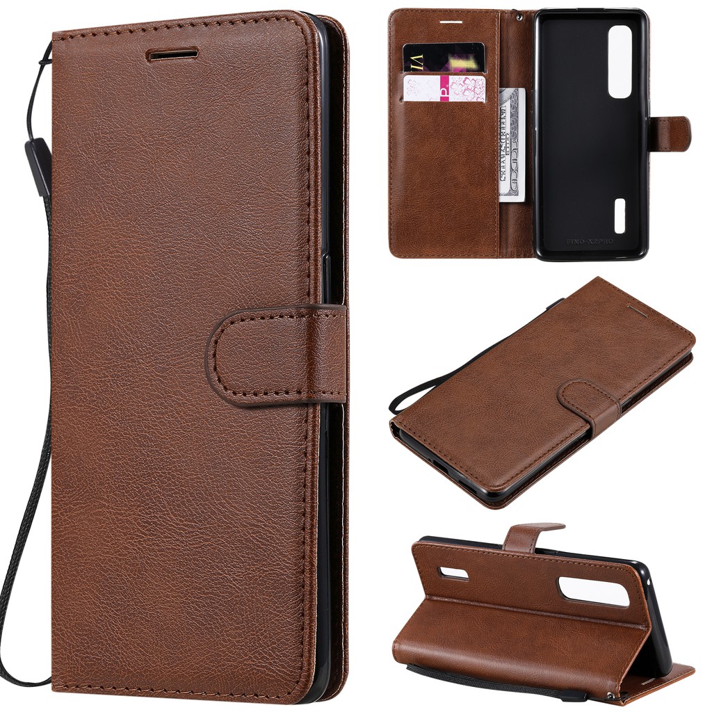 Bao da điện thoại màu trơn cho OPPO Find X2 / X2 Pro | BigBuy360 - bigbuy360.vn