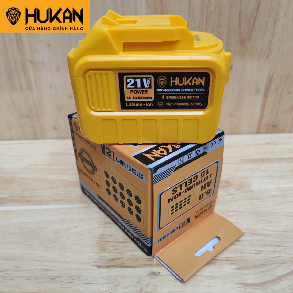 Pin 15 cell HUKAN 6Ah SIÊU SỊN dung lượng cao chân pin phổ thông cho dòng máy