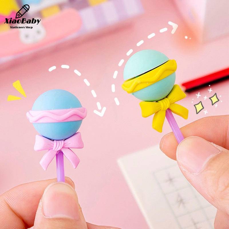 Set 4 Gôm Tẩy Hình Que Kem/Bánh Donut/Kẹo Mút Mini Dễ Thương Cho Bé