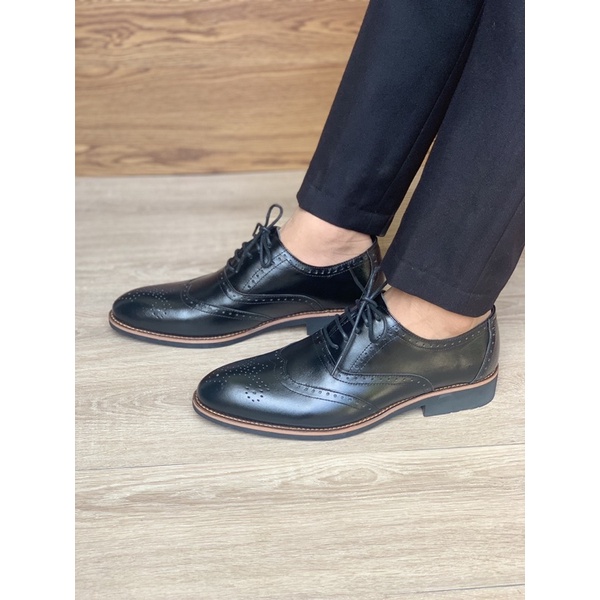 Giầy Tây Oxford Da Bò - Bảo Hành 12 Tháng