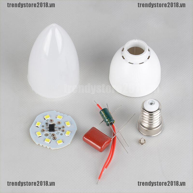 1 Đèn Led E14 E27 8 Bóng Ánh Sáng Trắng Ấm Tự Nhiên