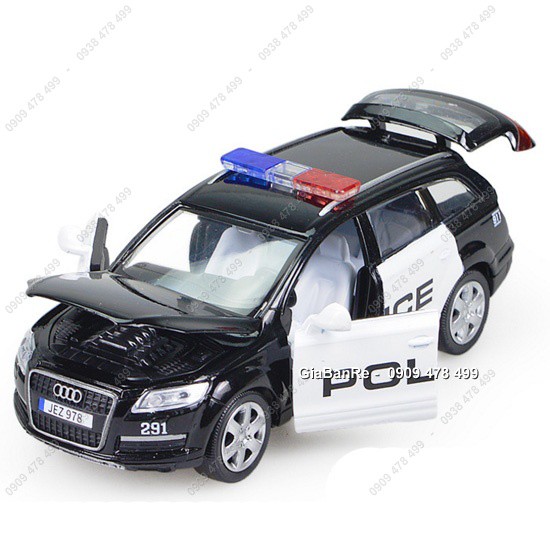 Xe Mô Hình Kim Loại Cảnh Sát Audi Q7 Police Tỉ Lệ 1:32 - 9622