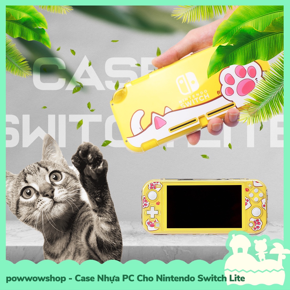 [Sẵn VN - Hỏa Tốc] Phụ Kiện Case Ốp PC Nhựa Cứng + 2pcs Bọc Analog Cho Máy Game Nintendo Switch Lite Cute Themes