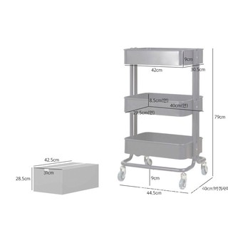 Kệ đa năng 3 Tầng Bánh Xe