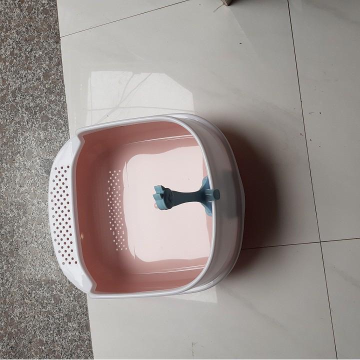 Khay vệ sinh cho mèo - Tặng kèm xẻng cao cấp