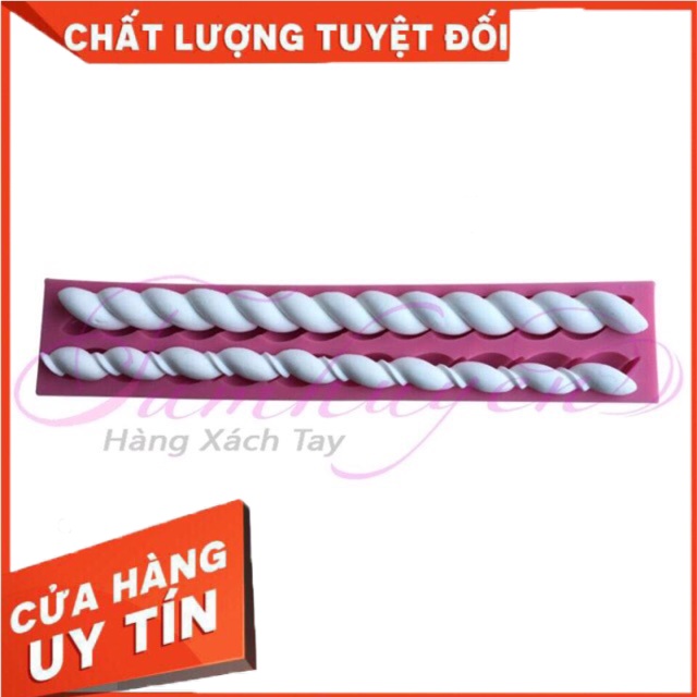 Dây xoắn silicol 4D trang trí viền bánh Mã DX2S5D