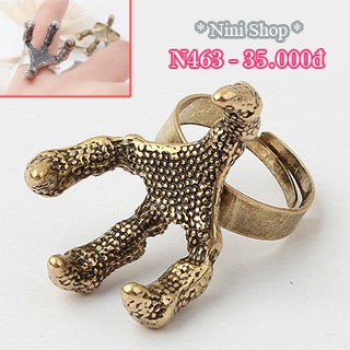 Nhẫn kiểu hình móng vuốt độc đáo (kéo sang phải xem thêm mẫu)