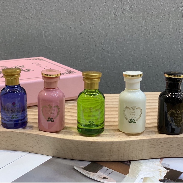 Gucci Alchemy Perfume Sample 5 Piece Set 5*10ML Ode To The Fairy Emerald Cold Snake Mystery Rose Ode To The New Fragrance Bộ 5 Lọ Nước Hoa Mẫu Ode To The Fairy Snake Mystery Rose Ode To The New Hương Thơm